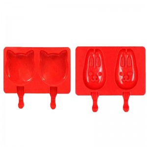 Gelato Stampi Cucina Gadget DIY Food Grade Silicone Bambini Vassoio Del Gelato Supporto Facile Da Pulire 2or3 Cavità Forma di Cartone