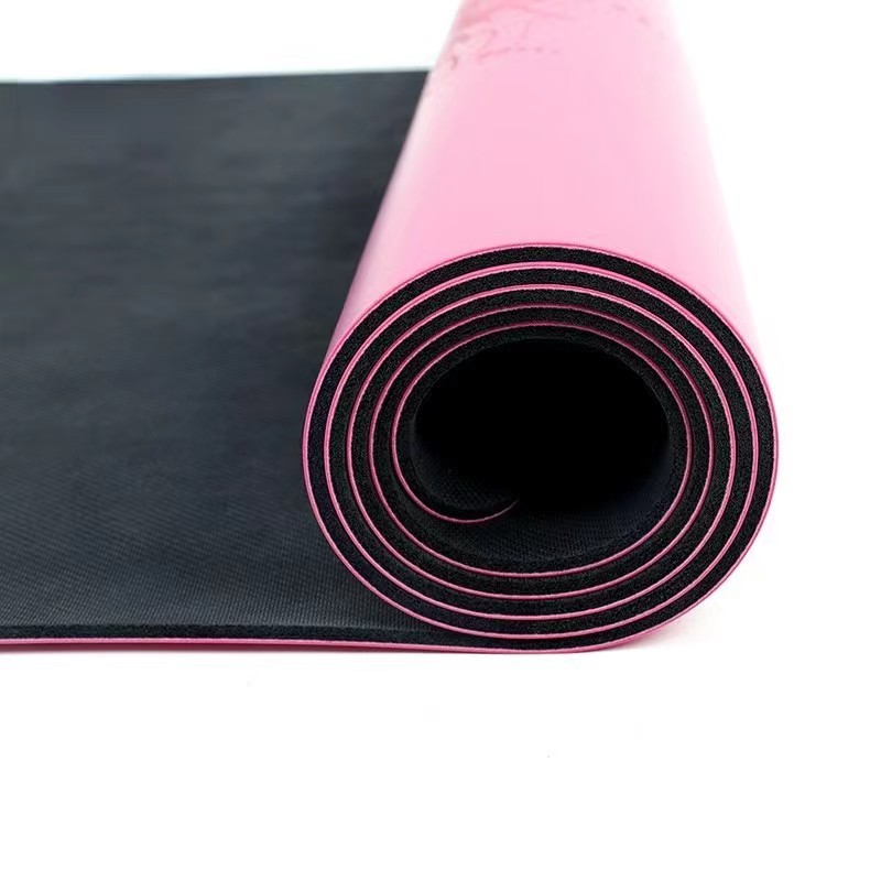 Stampato o asana Line PU Mappeto yoga in gomma all'ingrosso, supporto personalizzato e modello personalizzato, sport di fitness ecologicinon tossici sportnon slipnon slipnaturanaturale in gomma tappetino yoga