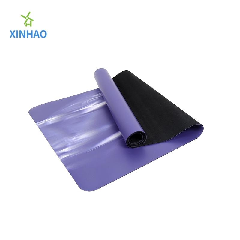 Colore gradientenaturale PU Rubba tappetino yoga all'ingrosso, protezione ambientale del colore gradiente Sportnon slip e tappetino di fitness