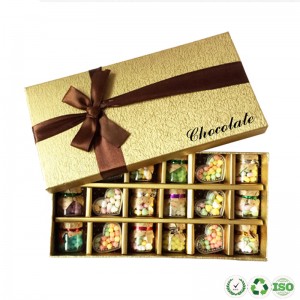 Confezionamento da regalo per caramelle di caramelle al cioccolato personalizzato
