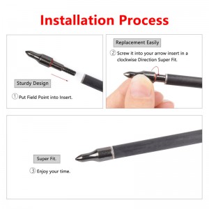 Testo di freccia del tiro con tiro con l\'arco da 100 grano da 1000002 per frecce di carbonio