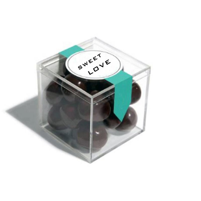 Cassette per caramelle acriliche di grado alimentare Cancelle di archiviazione trasparente