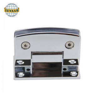 Cerniera da parete da parete a 90 gradi in vetro in lega di zinco bagni da doccia in vetro