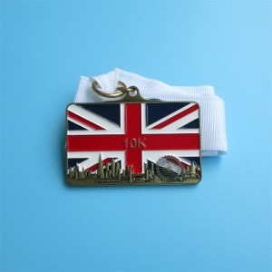 Medaglie di rame d\'oro d\'oro America Virtual Run Medals