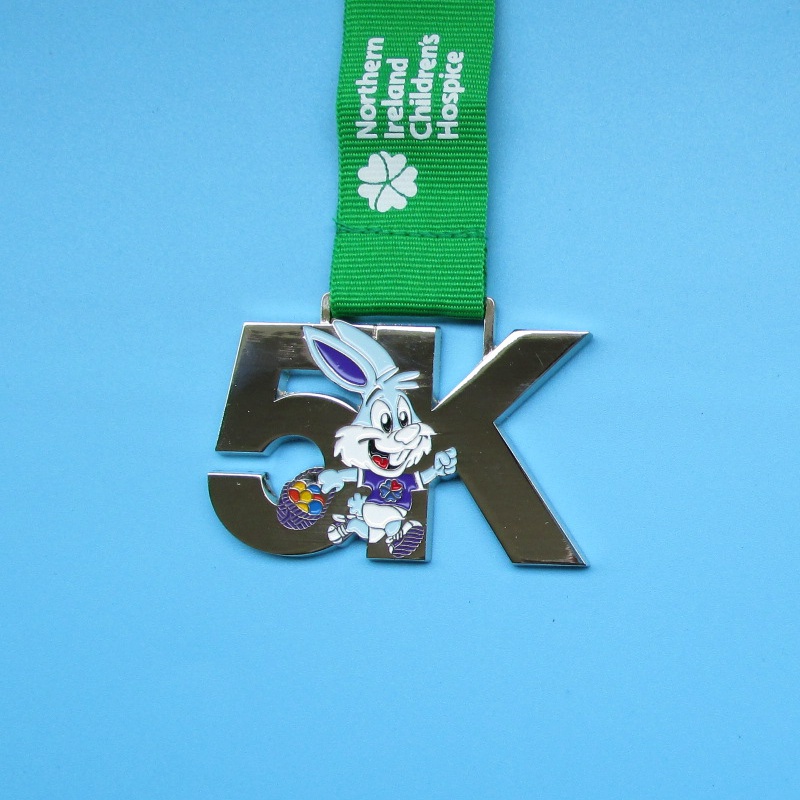 Medaglie di medaglie sportive metal gara per bambini Design carino coniglio medaglie per bambini