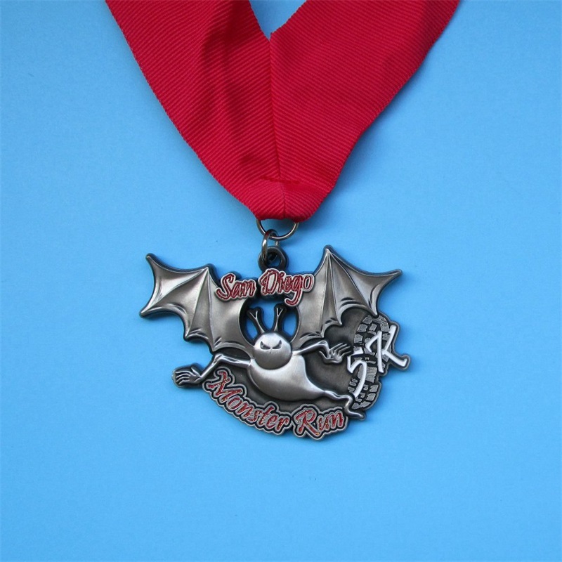 Medaglie di fusione in lega di zinco progetta la tua medaglia in lega sportiva con medaglione per cordini