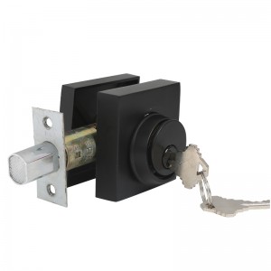 3601 moderna cilindro a singolo cilindro singolo blocco a deadbolt per porta anteriore pesante -nero opaco
