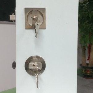 1601 blocco tasca quadrata di entrata contemporanea, serratura della porta tascabile con chiave, serratura a scorrimento