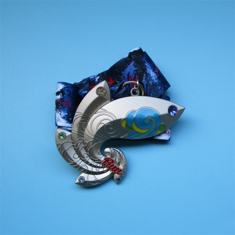 Belle medaglie di design speciali Sport Trophy and Medal with Gems