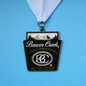 Design cool professionale gratuito medaglie di maratona personalizzata medaglie sportive vuote