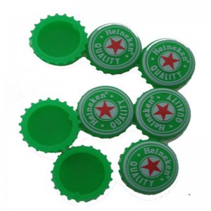 Design personalizzato Logo Debossato Round Silicone Beer Bottle Saver Caps Universal Water Beer Saver Cap robabile con bottiglia silicone Cap bottiglia di birra silicone Capitatte di bottiglie d\'acqua Soda Capo di vino Capo di vino.