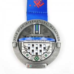 Marathon Medal Finishers 2018 Design cool rimovibile World Marathon Awards Medal