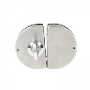 GDL001 201 in acciaio inossidabile inossidabile commerciale in metallo durevole in vetro cromata serratura di sicurezza antifurto, doppia serratura senza cornice senza cornice