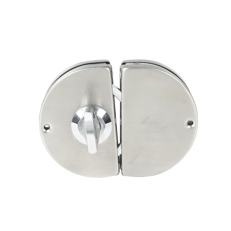 GDL001 201 in acciaio inossidabile inossidabile commerciale in metallo durevole in vetro cromata serratura di sicurezza antifurto, doppia serratura senza cornice senza cornice