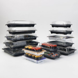 Wholesale Takeway Eco Friendly usa ecologico in plastica di plastica giapponese Sushi Box