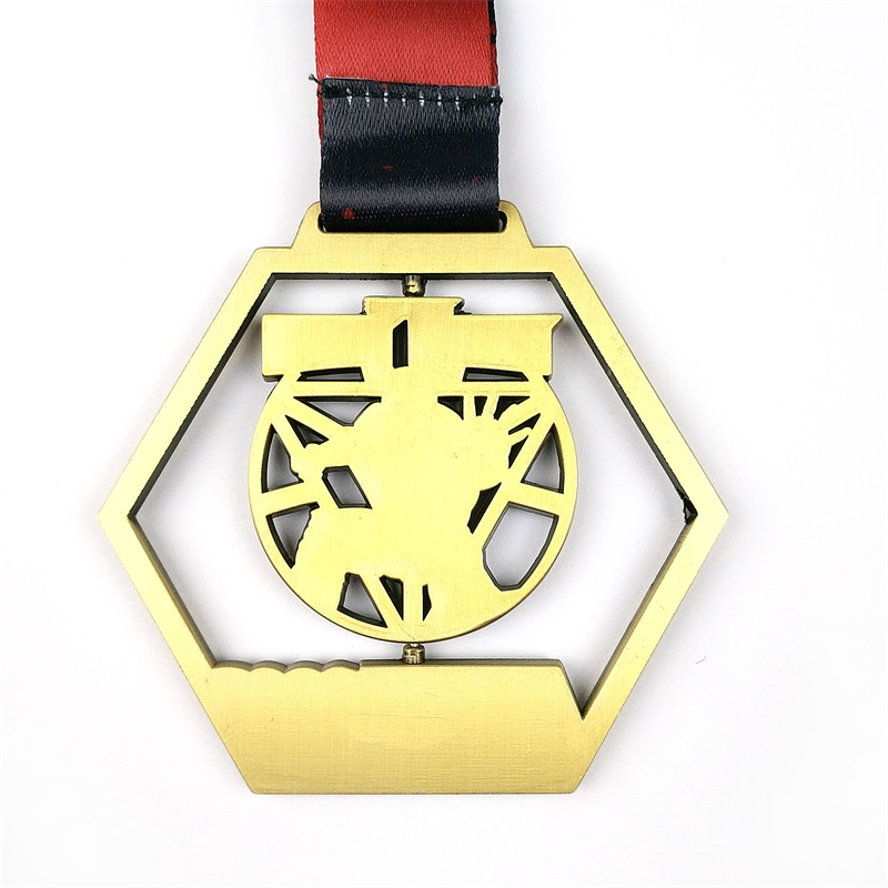 Gag Hollow Out Design Medals Award Metal Award 3D Gold Medals