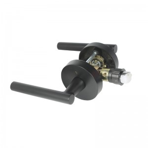 Leva della maniglia della portanera R7506 con moderno design rotondo sottile contemporaneo per camera da letto o privacy del bagno, serratura senza chiave