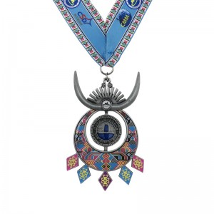 Design speciale antico argento placcato 4D medaglie sportive e medaglie commemorative delnastro