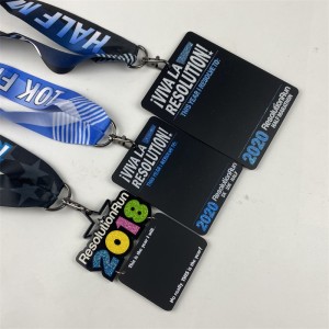 Medaglie sportive e ribbons premi in legno in legno medaglia in legno