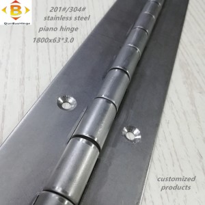 cerniera lunga personalizzata 201#304#spessore 3.0 acciaio inossidabile cerniera a filo a fila continua cabina per pianoforte