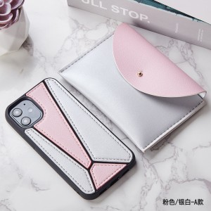 Apple iPhone 11 Orange Blue Color Contrast Case di protezione del telefono in pelle, protezione caduta a 360 gradi CaseiPhone11Pro