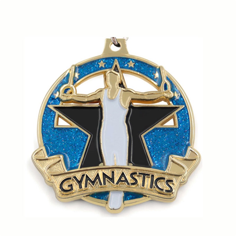 Medaglia di medaglia personalizzata in lega di zinco medaglia personalizzata medaglia ginnastica