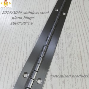 cerniera lunga personalizzata 201#304#Spessore 1,0 mm in acciaio inossidabile a cerniera per pianoforte a fila continua cabina per pianoforte per pianoforte per pianoforte a fila continua