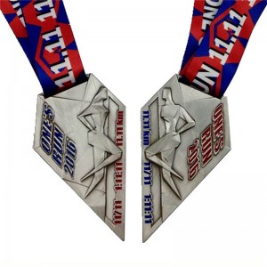 Design del cuore adorabile Die Cast Medal Color Medagle 3D Medagle Adesivi di medaglia stampati personalizzati