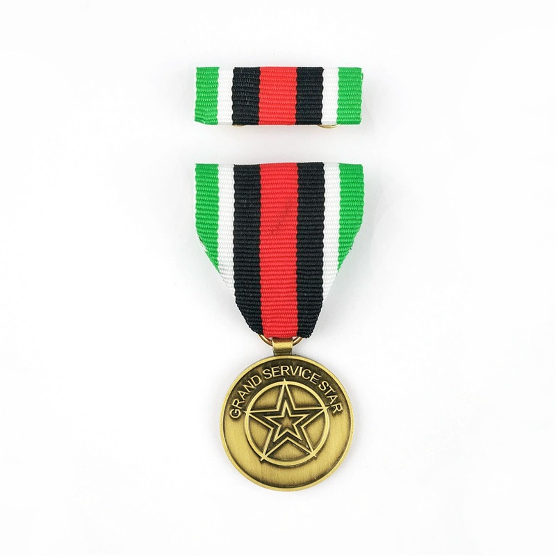 2021 medaglia onore del premio per il soldato Nuovo Gold Custom New Gold Soldier con scatola di medaglie