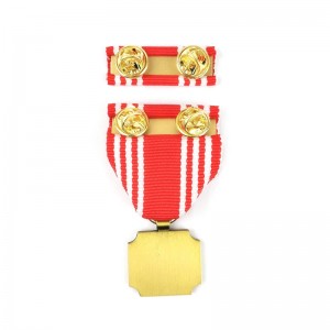 Medaglione a spillo duro Medaglion Distinta di badge in metallo 3D medaglie di attività e premi onorano medaglie connastro corto