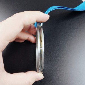 Medaglie 3D in metallo personalizzato per eventi sportivi con cassa in bronzo d\'argento a sospensione anastro che gestisce la medaglia mondiale