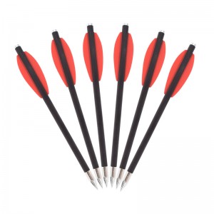 Elongarrow 119612-05 16 cm Bulloni di freccia in carbonio per bulloni a balestra con 2 pcs rossa