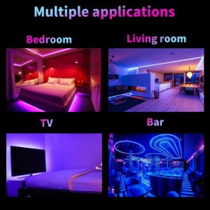 12V Controllo intelligente Decorazione interno Decorazione impermeabile SMD 5050 Luci a strisce RGB LED