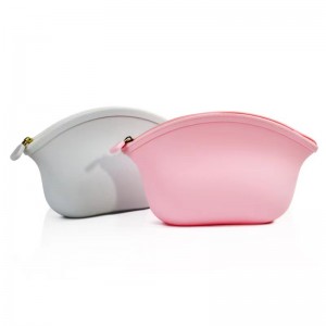 Shopping da viaggio con cerniera caramella portatile color donna silicone borsetta per sacchetti cosmetici
