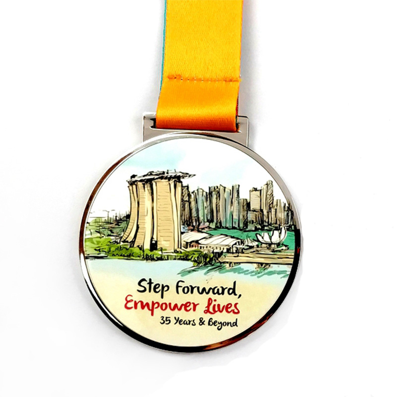 Medaglia di fusione in lega di zinco 18k medaglia medaglia a medaglia placcata dorata.