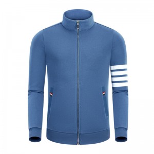 Primavera e autunno Nuovo Cotton Cotton Fashion Casual Stand Colar Men \\\\ \'Women \\\\\' S Coat a maniche lunghe con cerniera