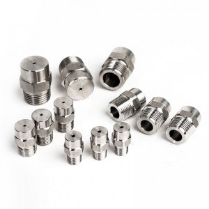 Atomizzazione del cono solido in acciaio inossidabile e umidificazione Atomizzazione ad alta e bassa pressione con l\'ugello conico Acqua Ugello di pulizia dellanebbia