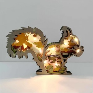 Ornamenti per animali in legno 3D