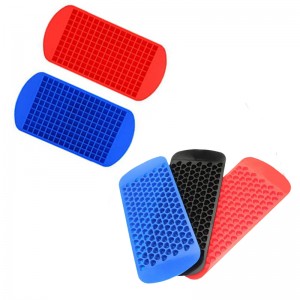 Vassoi di cubetti di ghiaccio in silicone, 160 pezzi di ghiaccio schiacciati facili rilascio di piccoli cubetti di ghiaccio per cocktail di whisky raffreddamento, gadget da cucina vassoio di ghiaccio impilabile, strumenti per accessori s...