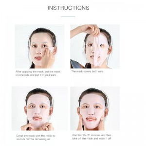 Maschera di silicone riutilizzabile copertura maschera della pelle silicone maschera riusabile idratante silicone silicone maschera anti-evaporazione maschera strumenti di cura del viso