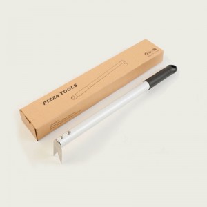 Girare pizza forchette pizza tornatore manico in alluminio cottura robusto facile da conservare&trasferimento cucina e strumento di cottura, argento