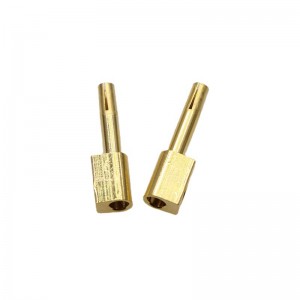 Pin per spina in ottone&prese --- finale a vite