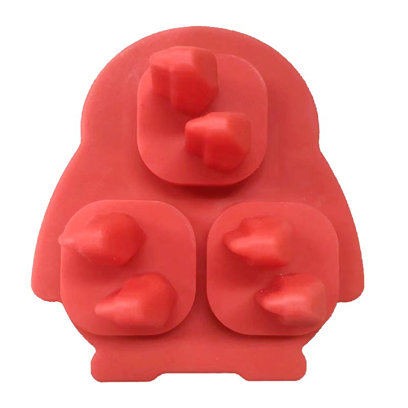 Silicone 3D Penguin Ice Cube Vassoio, cubetto Ice Whisky Ice Mubbo Ice Fun Forme, forme di divertimento in silicone con imbuto per cocktail, bourbon, brandy, regalo di whisky per uomini