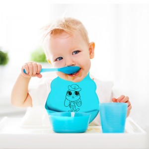 Bavaglini, bambini in silicone \\\\\\\\\\\\\\\\\\\\ \\\\ \\\\\\\\\\\\\\\\ he Shrool bavaglini facili da pulire i bambini chenutrono snack per la raccolta caduta, silicone morbido regolabile