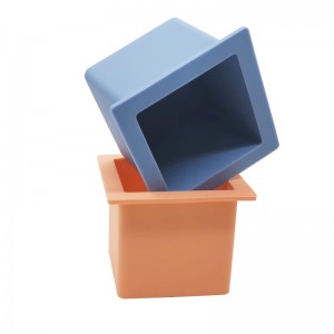 Grande vassoio di cubette di ghiaccio in silicone stampi BPA Free, vassoio per ghiaccio quadrato singolo flessibile, facile rilascio di ghiaccio a lento fusione, per whisky, cocktail, regali