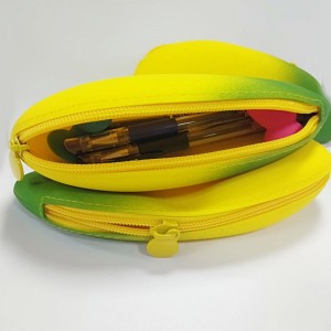 Simpatico sustello a forma di matita a forma di banana in silicone sacca per tastiera, silicone di grado alimentare impermeabile e resistente