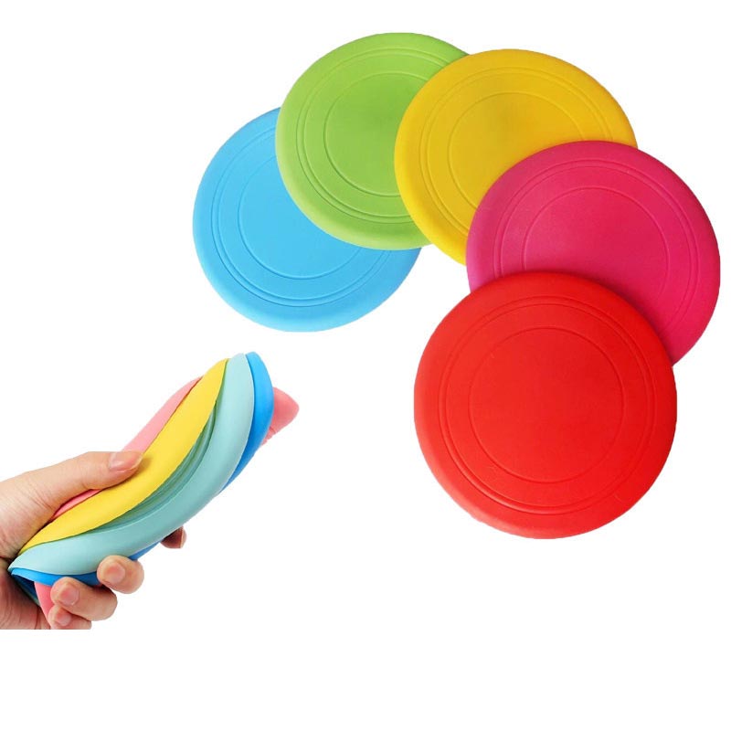 Dog Silicone Frisbee Puppy Flying Machine Toys Soft Floating Disc Reazioni Piet Training Interactive Toys Interactive Piet Sports Outdoor Sports Toy