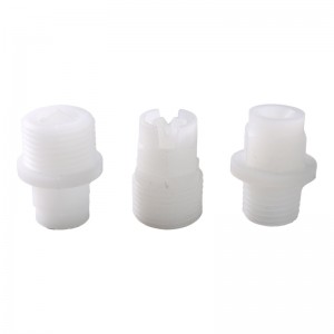 Cucitura per getto d\'acqua resistente alla corrosione in plastica PP PP PVDF Ventola piatta Full Cone Spray Ugello