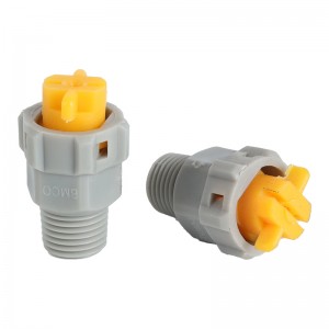 PP Plastic Release rapido e Smantelo Ugello spray Ugello di getto vee industriale con spruzzatura a ventola piatta&