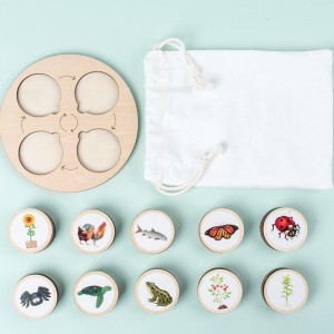 Giocattoli di illuminazione in legno per bambini fai -da -te yizhi puzzle